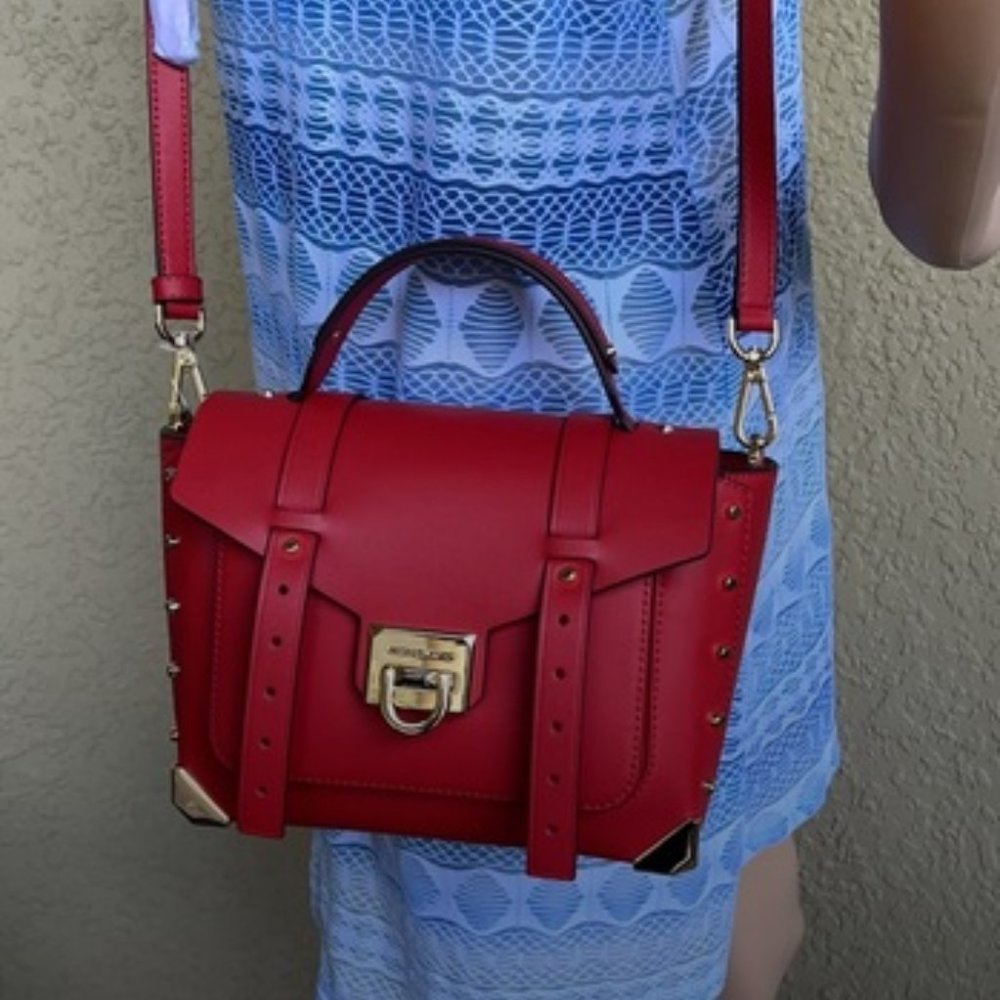 Michael Kors Manhattan Medium School Satchel - Picture 13 of 15